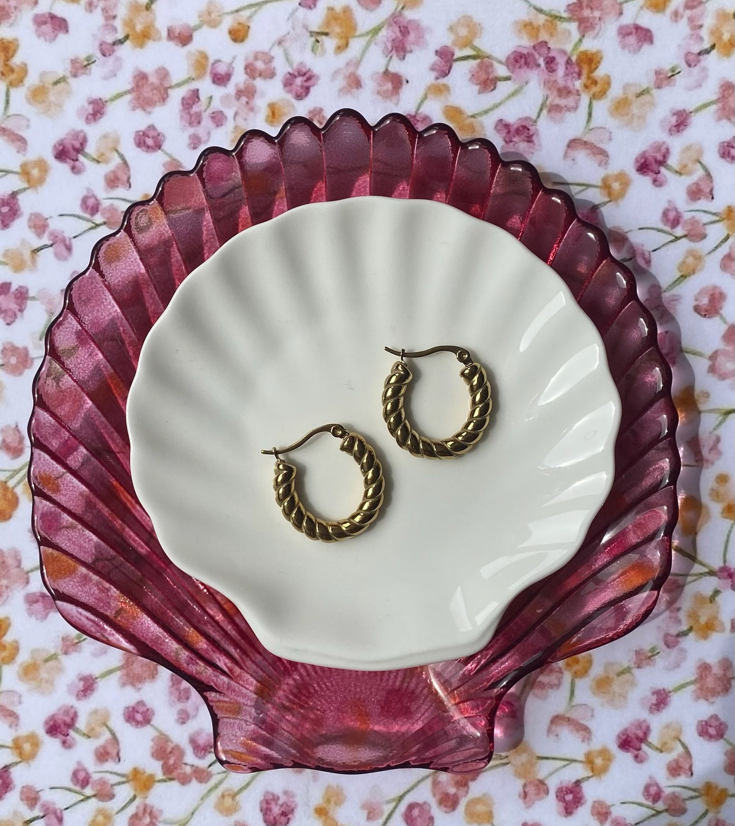 Twisted Hoop Earrings